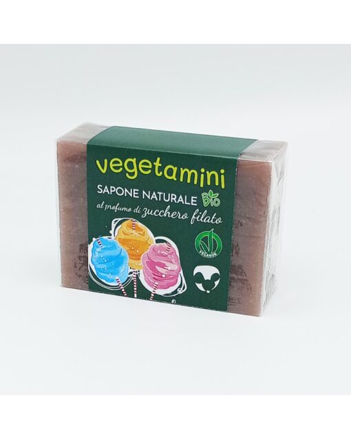 sapone solido naturale vegetamini allo zucchero filato